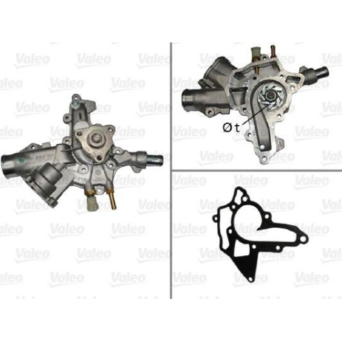Wasserpumpe Motork&uuml;hlung Valeo 506838 f&uuml;r Opel Suzuki Vauxhall