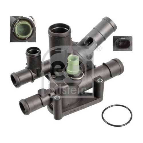Thermostat K&uuml;hlmittel Febi Bilstein 108008 f&uuml;r Audi Seat Skoda VW