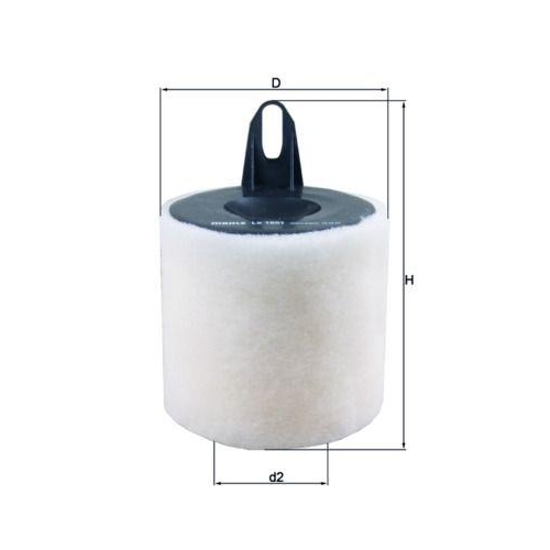 Luftfilter Mahle LX 1651 f&uuml;r Bmw