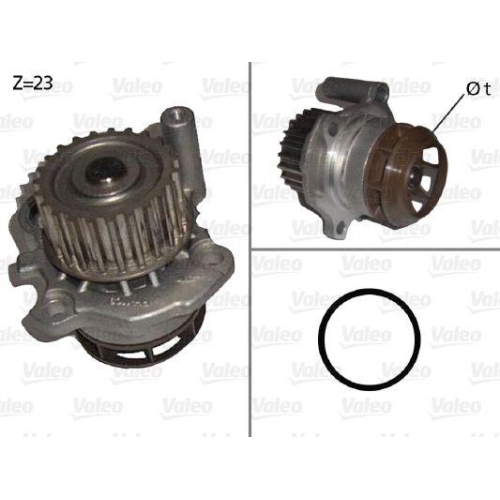 Wasserpumpe Motork&uuml;hlung Valeo 506876 f&uuml;r Audi Seat Skoda VW