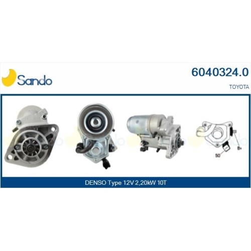Starter Sando 6040324.0 für Toyota