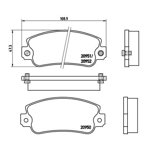 Bremsbelagsatz Scheibenbremse Brembo P23013 Prime Line f&uuml;r Alfa Romeo Audi Fiat
