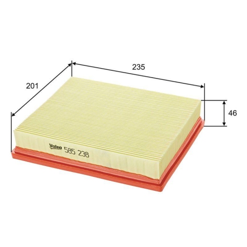Luftfilter Valeo 585238 f&uuml;r Mercedes Benz Mercedes Benz Mercedes Benz AC