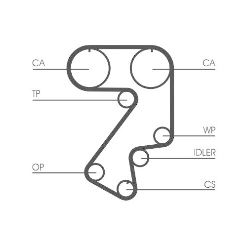 Timing Belt Continental Ctam CT859 for Toyota