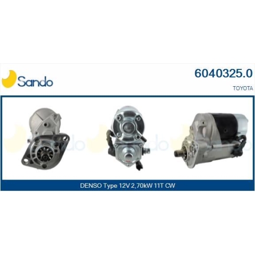 Starter Sando 6040325.0 f&uuml;r Toyota