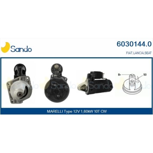 Starter Sando 6030144.0 f&uuml;r Fiat