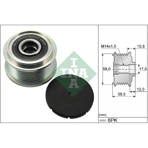 Generatorfreilauf Schaeffler Ina 535 0303 10 f&uuml;r Toyota Lexus