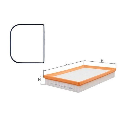 Luftfilter Mahle LX 977D f&uuml;r Audi Seat Skoda VW Cupra