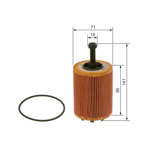 Servicekit 4 Filter Bosch f&uuml;r AUDI TT A3 VW GOLF V +6 Liter &Ouml;l 5w30