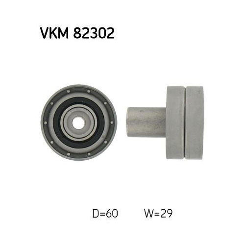 Umlenk /führungsrolle Zahnriemen Skf VKM 82302 für Nissan
