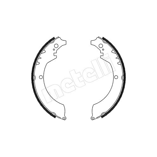 Bremsbackensatz Metelli 53-0033 f&uuml;r Daihatsu Hinterachse