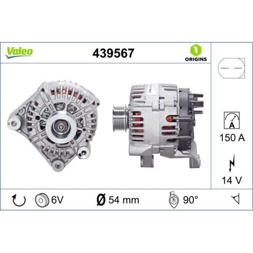 Generator Valeo 439567 Valeo Origins New Oe Technologie f&uuml;r Bmw