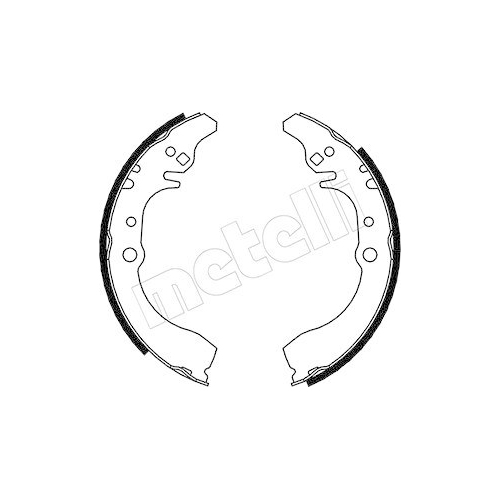 Bremsbackensatz Metelli 53-0040 f&uuml;r Daihatsu Piaggio Hinterachse