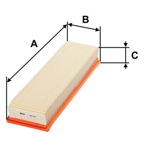 Luftfilter Valeo 585114 f&uuml;r Citro&euml;n Peugeot