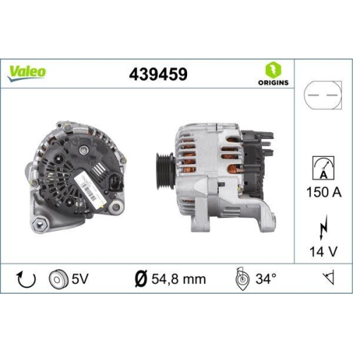Generator Valeo 439459 Valeo Origins New Oe Technologie f&uuml;r Rover Land Rover