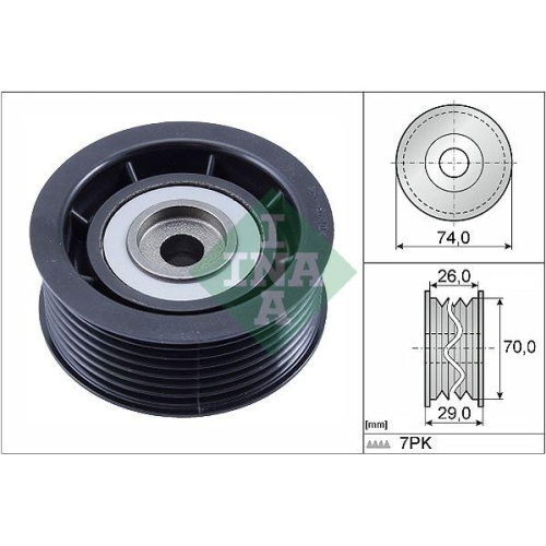 Umlenk /f&uuml;hrungsrolle Keilrippenriemen Schaeffler Ina 532 0840 10 f&uuml;r Mitsubishi