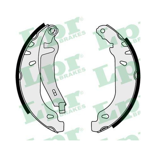 Bremsbackensatz Lpr 07820 für Renault Hinterachse