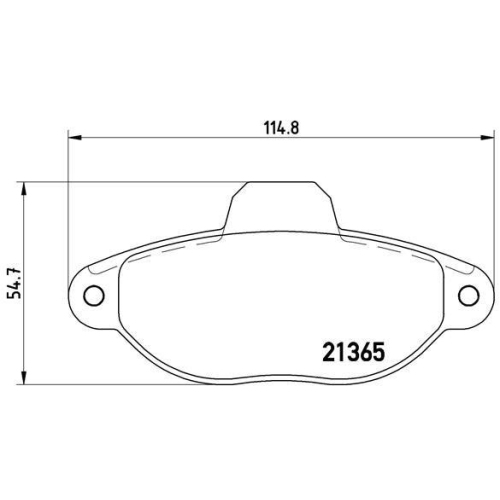 Bremsbelagsatz Scheibenbremse Brembo P23054 Prime Line f&uuml;r