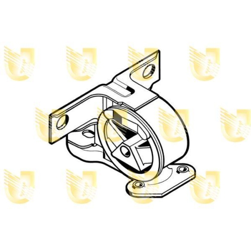 Lagerung Motor Unigom 396445 für Ford Getriebeseitig Hinten