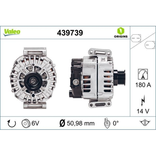 Generator Valeo 439739 Valeo Origins New Oe Technologie für Mercedes Benz