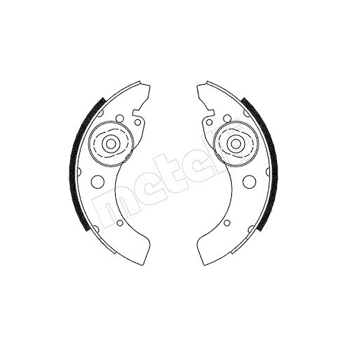 Bremsbackensatz Metelli 53-0053 für Chatenet Hinterachse
