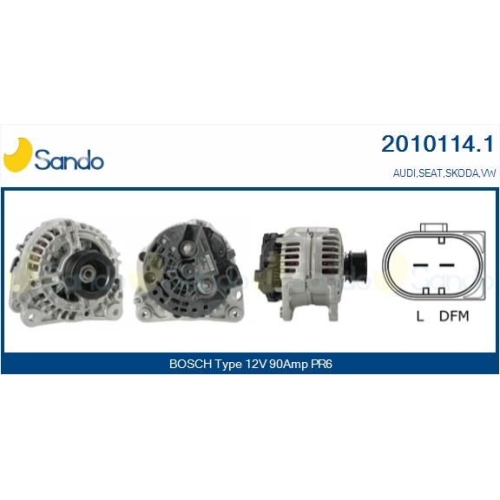 Generator Sando 2010114.1 f&uuml;r VW Vag
