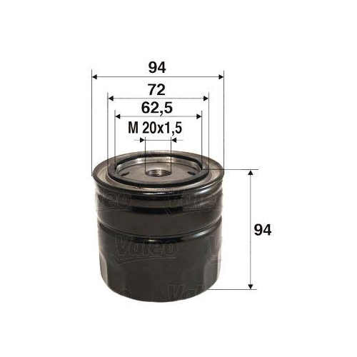 Ölfilter Valeo 586026 für Bedford Renault Rover Vauxhall Volvo