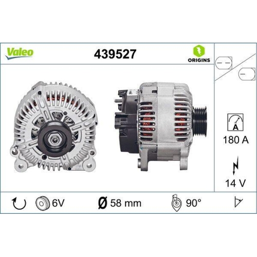 Generator Valeo 439527 Valeo Origins New Oe Technologie f&uuml;r Audi VW Audi (faw)