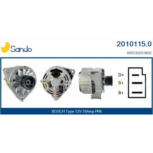 Generator Sando 2010115.0 f&uuml;r Mercedes Benz Mercedes Benz Mercedes Benz