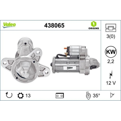 Starter Valeo 438065 Valeo Origins New Oe Technologie für Ford