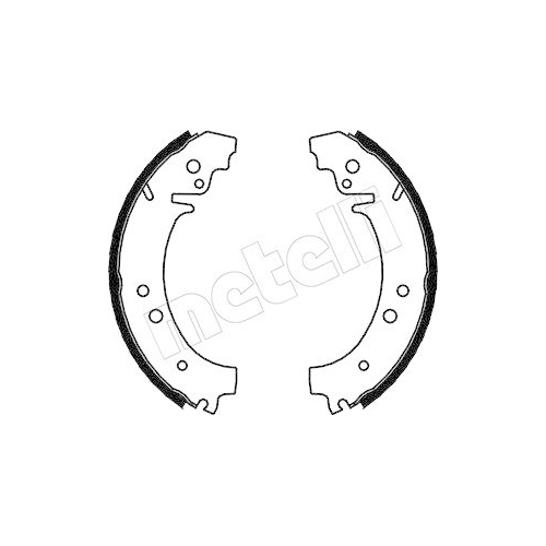 Bremsbackensatz Metelli 53-0060 f&uuml;r Fiat Lada Hinterachse