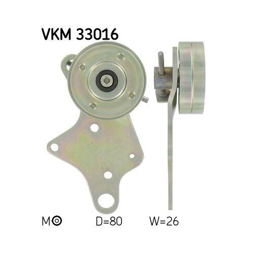 Riemenspanner Keilrippenriemen Skf VKM 33016 f&uuml;r Citro&euml;n Peugeot Links Oben