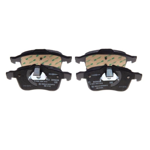 Bremsbelagsatz Scheibenbremse Bosch 0986494513 für Opel Saab Vauxhall Chevrolet