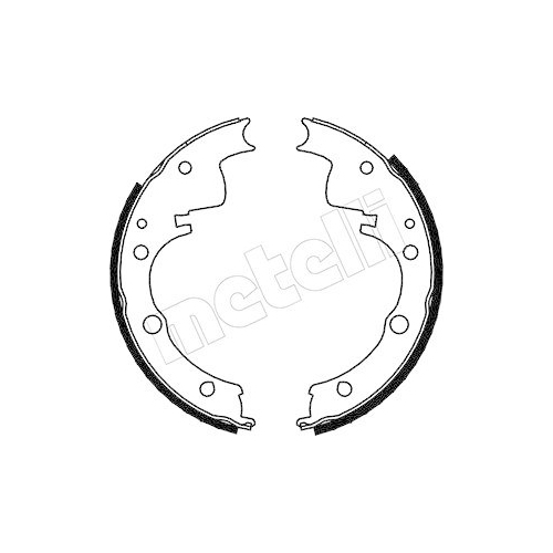 Brake Shoe Set Metelli 53-0064 for Alfa Romeo Iveco Rear Axle