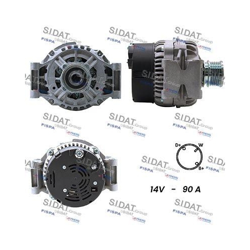 Generator Sidat A12BH0082A2 f&uuml;r Daf Mercedes Benz Mercedes Benz Mercedes Benz