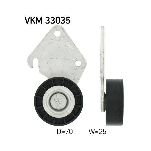 Umlenk /f&uuml;hrungsrolle Keilrippenriemen Skf VKM 33035 f&uuml;r Citro&euml;n Fiat Lancia