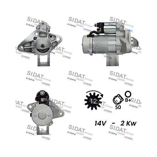 Starter Sidat S12DE0617A2 für Hyundai Kia Hitachi