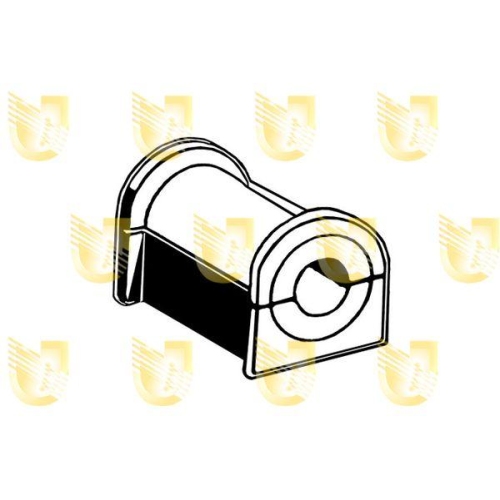 Lagerbuchse Stabilisator Unigom 390059 für Fiat Vorderachse Links Innen