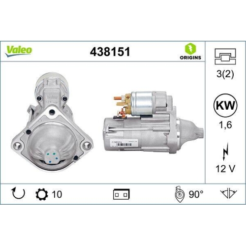 Starter Valeo 438151 Valeo Origins New Oe Technologie f&uuml;r Bmw