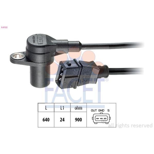 Impulsgeber Kurbelwelle Facet 9.0132 Made In Italy - Oe Equivalent f&uuml;r Fiat