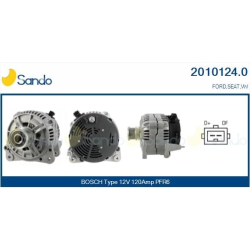 Generator Sando 2010124.0 f&uuml;r Ford Vag