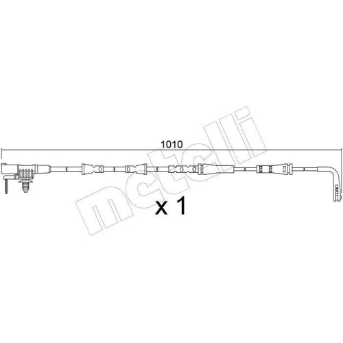 Warnkontakt Bremsbelagverschlei&szlig; Metelli SU.397 f&uuml;r Jaguar Vorderachse