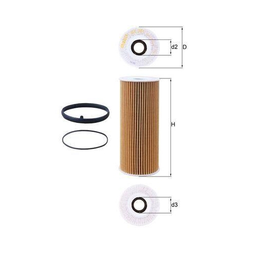 Ölfilter Mahle OX 381D für Audi Porsche VW Cupra