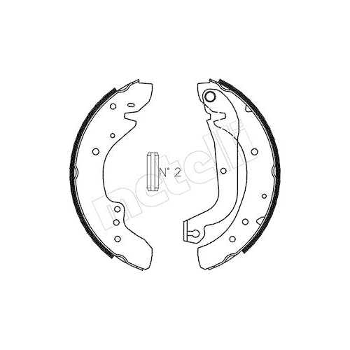 Bremsbackensatz Metelli 53-0071 f&uuml;r Fiat Opel Renault Hinterachse
