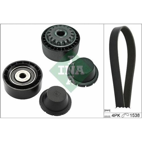 Keilrippenriemensatz Schaeffler Ina 529 0280 10 f&uuml;r Nissan Peugeot Renault Dacia