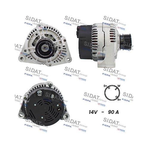 Generator Sidat A12BH0102A2 f&uuml;r Daf Man Mercedes Benz Mercedes Benz Ssangyong