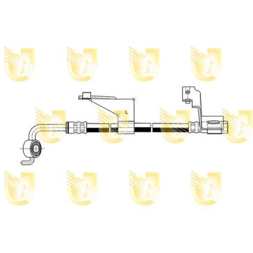 Bremsschlauch Unigom 377299 f&uuml;r Ford Vorderachse Links