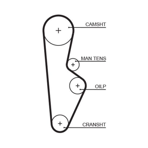 Zahnriemen Gates 5082XS Powergrip&trade; f&uuml;r Honda