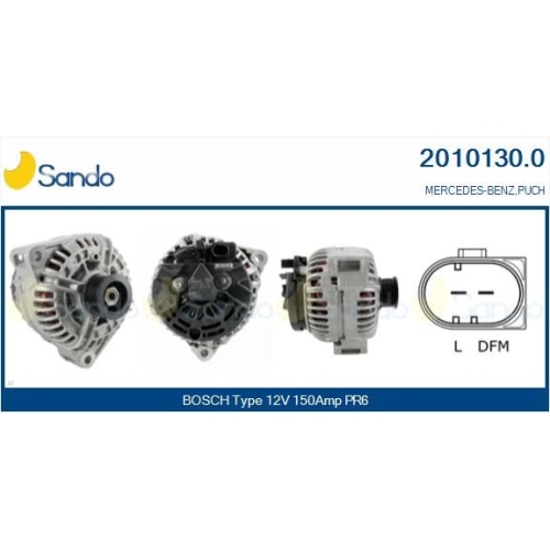 Generator Sando 2010130.0 f&uuml;r Mercedes Benz Mercedes Benz Mercedes Benz