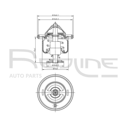 Thermostat K&uuml;hlmittel Red-line 55MI003 f&uuml;r Mitsubishi